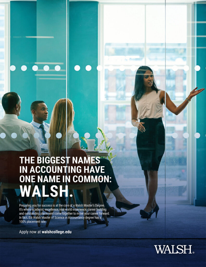 Walsh College Print Ad